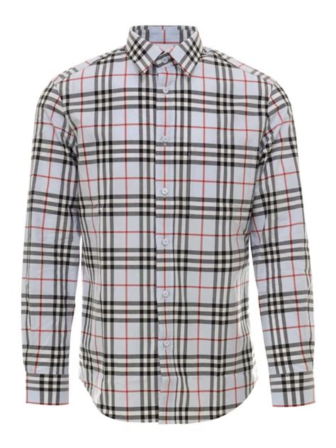 burberry cooton popelin shirt|burberry check shirts for men.